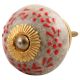 Red Embossed Crackle Ceramic Cabinet Knob Online